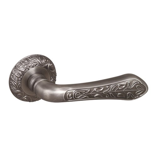 Ручка дверная MONARCH-SM-AS-3 (ЦАМ, античное серебро)