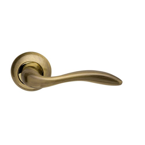 Ручка дверная SELENA-LD19-1ABGP-7 (ЦАМ, бронза – золото)