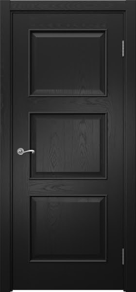 Межкомнатная дверь Actus 4.3L шпон ясень черный, глухая