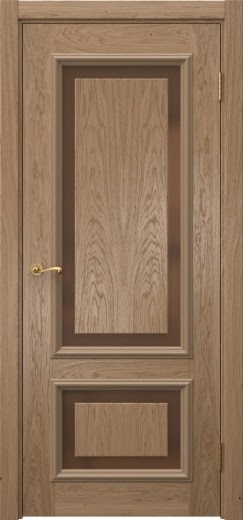 Межкомнатная дверь Actus 6.2 шпон дуб светлый, триплекс бронзовый