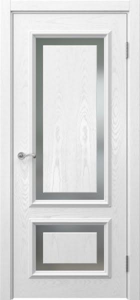 Межкомнатная дверь Actus 6.2 шпон ясень белый, триплекс белый