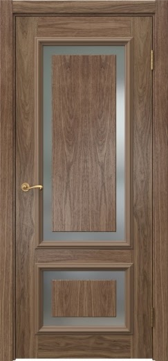 Межкомнатная дверь Actus 6.2 шпон американский орех, триплекс белый