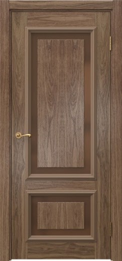 Межкомнатная дверь Actus 6.2 шпон американский орех, триплекс бронзовый