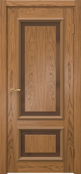 Межкомнатная дверь Actus 6.2 шпон дуб шервуд, триплекс бронзовый