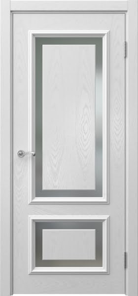 Межкомнатная дверь Actus 6.2 шпон ясень серый, триплекс белый