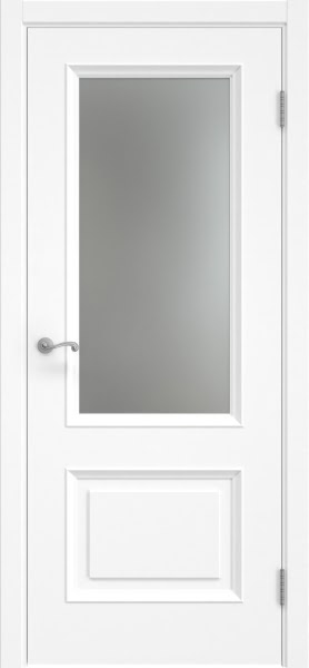 Межкомнатная дверь Actus 7.2 эмаль белая, матовое стекло