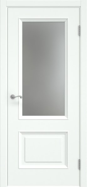 Межкомнатная дверь Actus 7.2 эмаль RAL 9003, матовое стекло