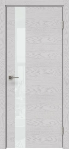Межкомнатная дверь Dorsum 1.1 шпон ясень серый, лакобель белый