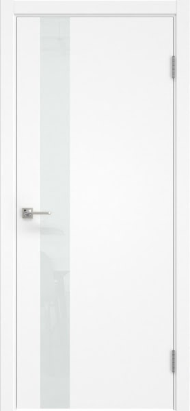Межкомнатная дверь Dorsum 1.1 эмаль белая, лакобель белый