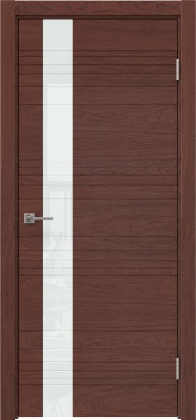 Межкомнатная дверь Dorsum 2.1HF шпон красное дерево, лакобель белый