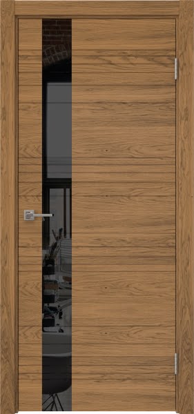 Межкомнатная дверь Dorsum 2.1HF шпон дуб шервуд, лакобель черный