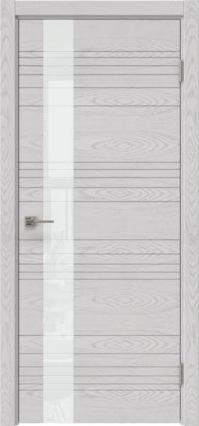 Межкомнатная дверь Dorsum 2.1HF шпон ясень серый, лакобель белый