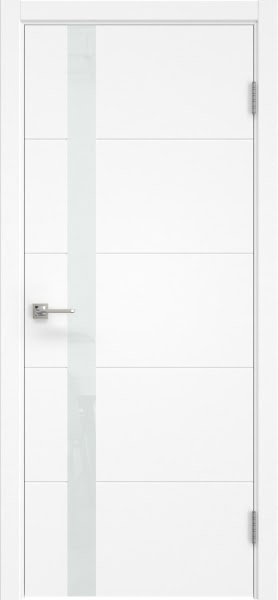 Межкомнатная дверь Dorsum 3.1F эмаль белая, лакобель белый