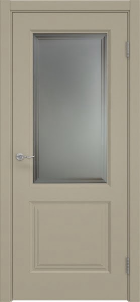 Межкомнатная дверь Lacuna 11.2 эмаль мокко, матовое стекло