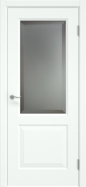Межкомнатная дверь Lacuna 11.2 эмаль RAL 9003, матовое стекло
