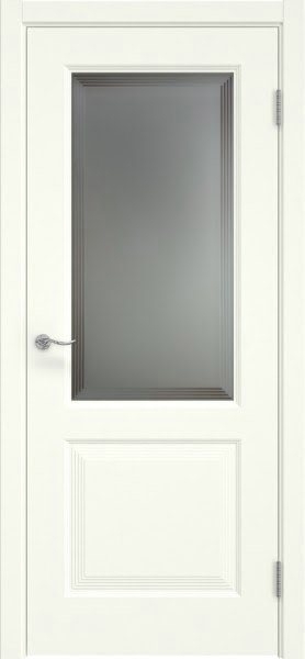 Межкомнатная дверь Lacuna 11.2 эмаль RAL 9010, матовое стекло