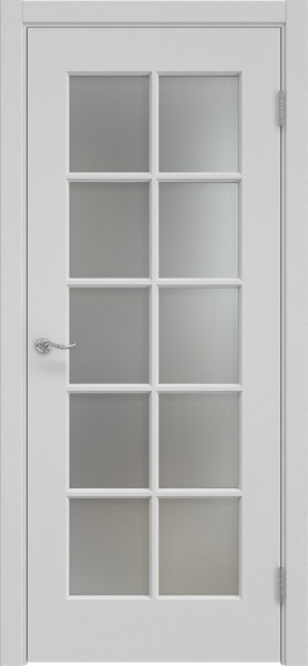 Межкомнатная дверь Lacuna 5.10 эмаль RAL 7047, матовое стекло