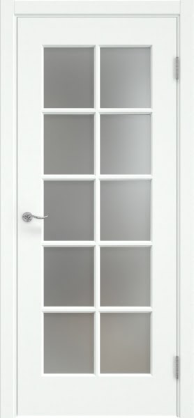 Межкомнатная дверь Lacuna 5.10 эмаль RAL 9003, матовое стекло