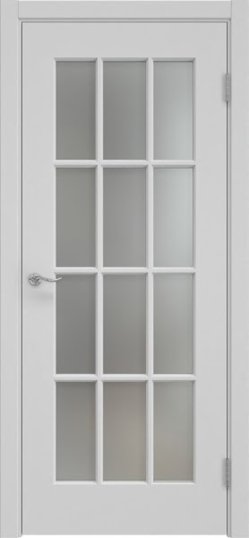 Межкомнатная дверь Lacuna 5.12 эмаль RAL 7047, матовое стекло