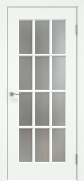Межкомнатная дверь Lacuna 5.12 эмаль RAL 9003, матовое стекло