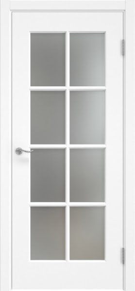 Межкомнатная дверь Lacuna 5.8 эмаль белая, матовое стекло