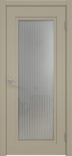 Межкомнатная дверь Lacuna 9.1 эмаль мокко, матовое стекло