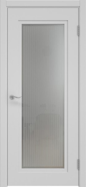 Межкомнатная дверь Lacuna 9.1 эмаль RAL 7047, матовое стекло