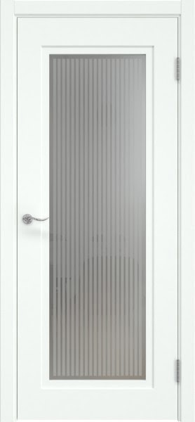 Межкомнатная дверь Lacuna 9.1 эмаль RAL 9003, матовое стекло