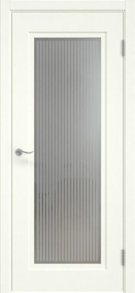 Межкомнатная дверь Lacuna 9.1 эмаль RAL 9010, матовое стекло