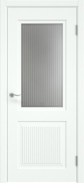 Межкомнатная дверь Lacuna 9.2 эмаль RAL 9003, матовое стекло