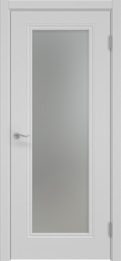 Межкомнатная дверь Lacuna Skin 8.1 эмаль RAL 7047, матовое стекло