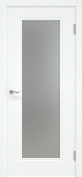 Межкомнатная дверь Lacuna Skin 8.1 эмаль RAL 9003, матовое стекло