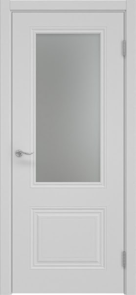 Межкомнатная дверь Lacuna Skin 8.2 эмаль RAL 7047, матовое стекло