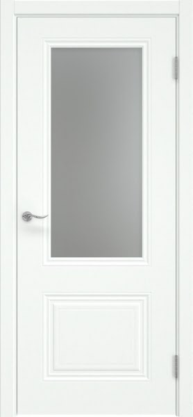 Межкомнатная дверь Lacuna Skin 8.2 эмаль RAL 9003, матовое стекло