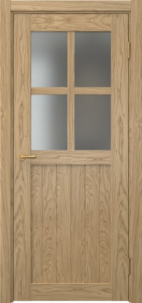 Межкомнатная дверь Vetus Loft 10.2 натуральный шпон дуба, матовое стекло