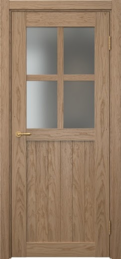 Межкомнатная дверь Vetus Loft 10.2 шпон дуб светлый, матовое стекло