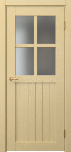 Межкомнатная дверь Vetus Loft 10.2 эмаль RAL 1001 по шпону ясеня, матовое стекло