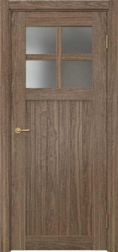 Межкомнатная дверь Vetus Loft 11.2 шпон американский орех, матовое стекло