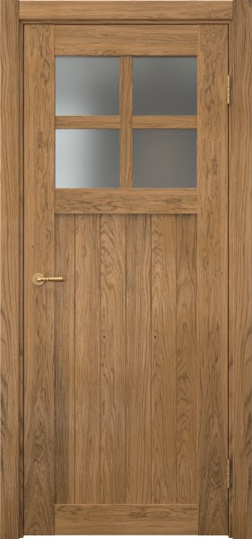 Межкомнатная дверь Vetus Loft 11.2 шпон дуб шервуд, матовое стекло