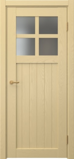 Межкомнатная дверь Vetus Loft 11.2 эмаль RAL 1001 по шпону ясеня, матовое стекло