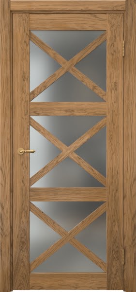 Межкомнатная дверь Vetus Loft 12.3 шпон дуб шервуд, матовое стекло