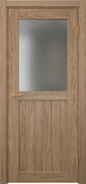Межкомнатная дверь Vetus Loft 13.2 шпон дуб светлый, матовое стекло