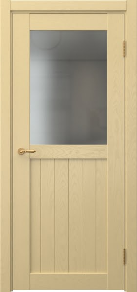 Межкомнатная дверь Vetus Loft 13.2 эмаль RAL 1001 по шпону ясеня, матовое стекло