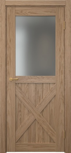 Межкомнатная дверь Vetus Loft 7.2 шпон дуб светлый, матовое стекло
