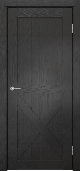 Межкомнатная дверь Vetus Loft 7.2 шпон ясень черный