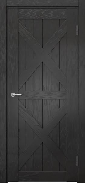 Межкомнатная дверь Vetus Loft 8.2 шпон ясень черный