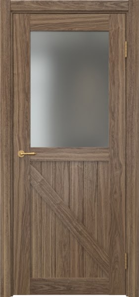 Межкомнатная дверь Vetus Loft 9.2 шпон американский орех, матовое стекло