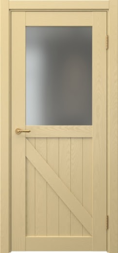 Межкомнатная дверь Vetus Loft 9.2 эмаль RAL 1001 по шпону ясеня, матовое стекло