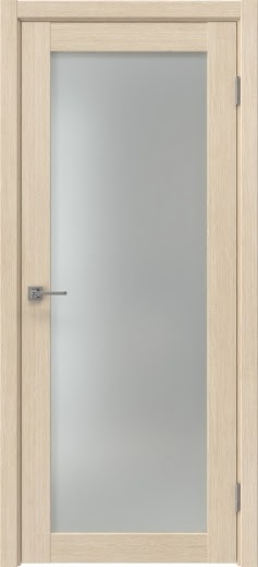 Межкомнатная дверь Vilis 00 экошпон лиственница кремовая, матовое стекло