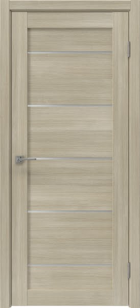 Межкомнатная дверь Vilis 06-13 экошпон дуб дымчатый, матовое стекло